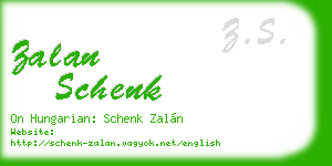 zalan schenk business card